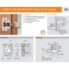 Blum COMPACT BLUMOTION Soft Close 39C 1-1/4" Overlay Press-in Hinge - 39C358B.20