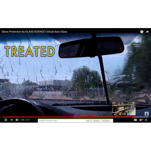 Glass Science Rain Clear (Liquid) - Provides a Lasting Coating on All Exterior auto Glass - 8 oz - 3 Pack