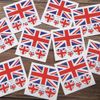 10 Sheets United Kingdom Flag British Flag National Flag Face Tattoo Stickers for 2023 King Charles Coronation Ceremony Party Favors, UK Patriotic Coronation Party Favor Accessories