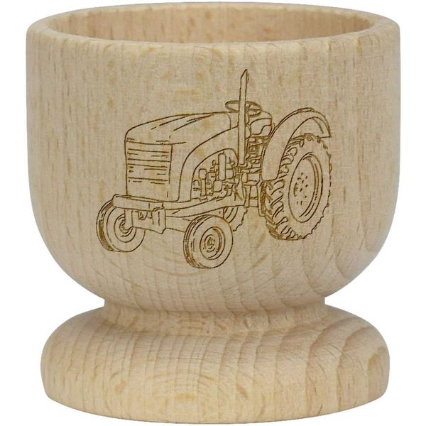 'Mini Tractor' Wooden Egg Cup (EC00027738)