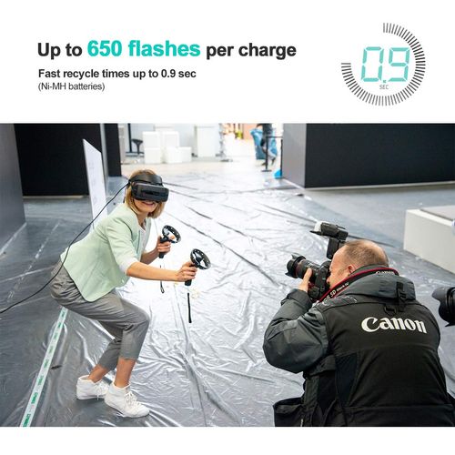 AODELAN External Flash Battery Pack Rapid Flash Recycling Portable for Speedlite Nikon SB900, SB910, SB5000. Replaces Nikon SD-9 (12 AA Batteries)
