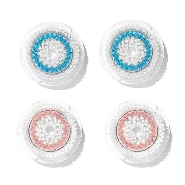 Clarisonic Deep Pore and Radiance Facial Cleansing Brush Head Replacement Set Compatible with Mia 1 2 Fit Alpha Smart Profile Uplift Fit X