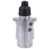 Maypole 024 7-Pin Aluminium Plug, Silver