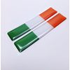IRELAND IRISH FLAG 3D EPOXY CAR EMBLEM SET (2) FLEXIBLE DURABLE WATERPROOF