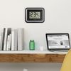 BBB84022 La Crosse Technology Atomic Digital Wall Clock with IN Temp & Humidity