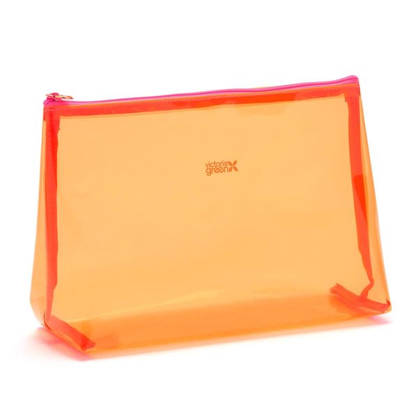 Victoria Green Mia Large Makeup Bag Orange