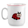 3pc Ladybug Children Dinnerware Set Kids Porcelain Plate Mug Tableware Gift Set