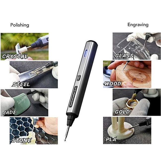 1 Set DIY Small Electric Grinder, Household Hand-held Electric Engraving  Tool For Jade Engraving, Polishing Tool, USB Rechargeable Electric Grinder S