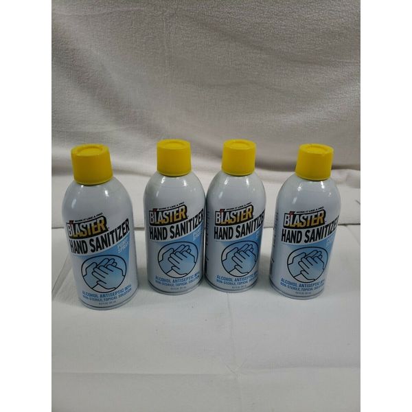 Blaster 8.5 Oz Liquid Hand Sanitizer Pump Spray 80% Alcohol-LOT OF 4