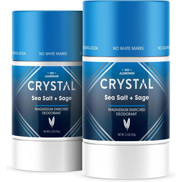 Crystal Magnesium Deodorant Stick Sea Salt Sage