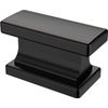 Cabinet Drawer Knobs Pull Handle Single Hole Rectangular Oil Rubbed Bronze 37mm