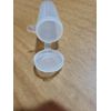 100 New empty tiny semi Clear  cap   Plastic Container craft  tubitos contenedor