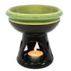 Be-Creative VARIOUS OIL WAX SCENT HOME AROMATHERAPY CAULDRON BUDDHA (DEEP GREEN)