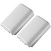 2x White AA Battery Holder Shell Back Door Cover Lid Replacements, Compatible with Microsoft Xbox 360 Wireless Controllers