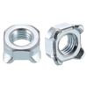 uxcell Welding Nuts M5 Square UNC Carbon Steel Machine Screws Silver 100 Pcs