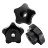 SYDARSYN M6 Star Knobs Clamping Nuts Plastic Star Head Handle Nuts Female Thread Thumb Nut (5PCS)