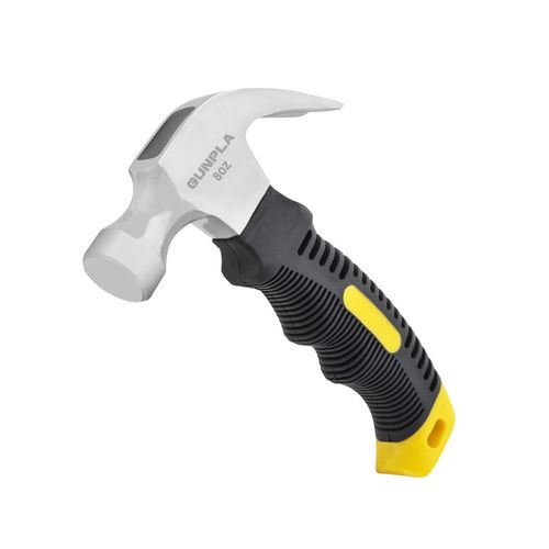 Gunpla Mini Small Claw Hammer 8 oz with Non-Slip Comfort Grip Mini Hammer Carpenter's Hammer for DIY, Repair, Camping, Woodwork