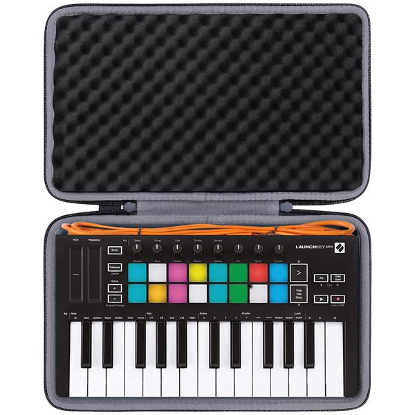 Hart Reise Schutz Hülle Etui Tasche für Novation Launchkey Mini 25 Tasten USB Keyboard Controller von co2CREA