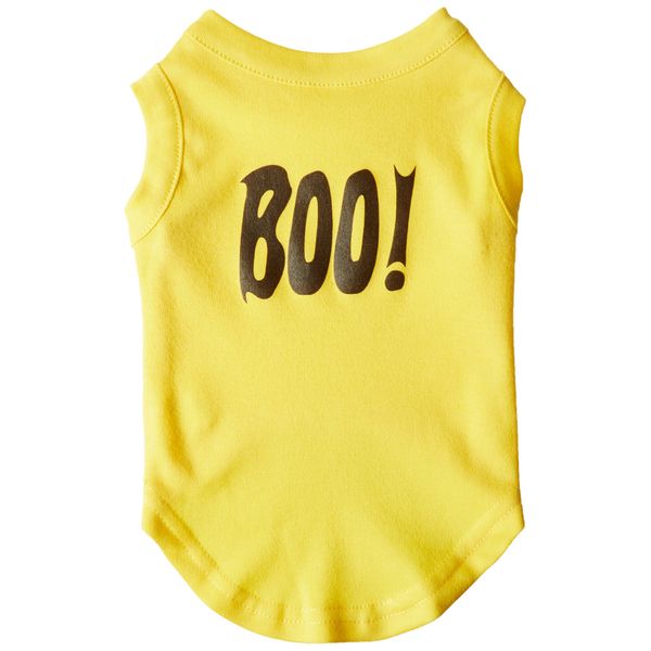 Mirage Pet Products Boo! Screen Print Shirts Yellow Med (12)