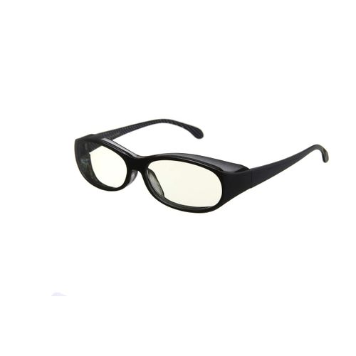 FaceTrick az Label AZ602 Hay Fever Anti-Virus Sunglasses, Near Infrared Cut, Blue Ray Cut, UV Protection, Anti-Fog Treatment, High Performance Sabae Lens, black/light green