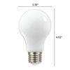 4 Pack LED Solid White Filament Bulbs 120V 11W =75W A19 Medium E26 2700K Warm