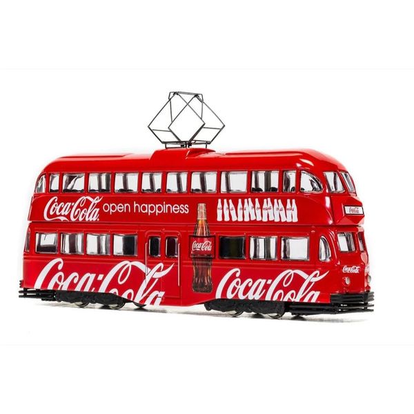 Coca Cola Double Decker Tram Open Happiness Red