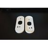 White WIRED Google Nest Hello Doorbell Holder Bracket Clip Mounting Flat Wall