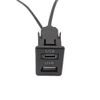 Dual USB Port Panel Interface Extension Cable 145cm For Car Android Navigation