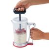 Zyliss E970050U Smooth Blend Mixer and Dispenser, Plastic, Clear/White/Grey/Red