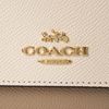 Coach Outlet CF357 IMCAH Small Trifold Wallet Wallet White Beige, CHALK MULTI
