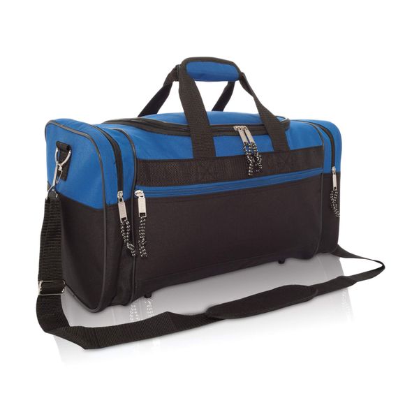 Blank Duffle Bag Duffel Bag in Black and Royal Gym Bag Large