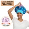 10PCS Satin Bonnets for Black Women, Large Braids Bonnet Wide Band Hair Bonnets