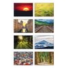 48 Glossy Blank Landscape Greeting Cards with Plain Kraft Brown Envelopes