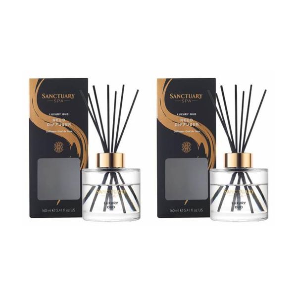2 x Sanctuary Spa Luxury Oud Reed Diffuser 160ml