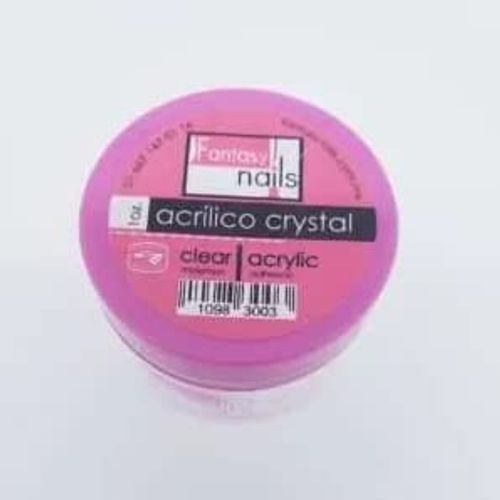 * Fantasy Nails Crystal 1oz Acrilico Clear Translucent