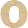 Creativ 10-Piece 4 cm Letter MDF O
