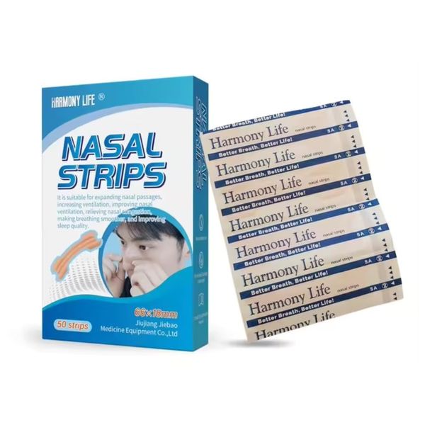 ONEKLIK x50 Nasal Strips, Nose Strip to Stop Snoring and Relieve Nasal Congestion, Snoring Strips to Help You Breathe Through Your Nose, Anti Snore Nasal Strips for Snoring (50 Pack)