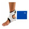 DonJoy Performance POD Ankle Brace (Right, Medium, White) and Ice Pack (11x14")