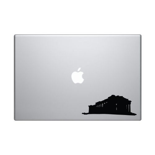 Great Architecture - Parthenon Athens Acropolis Temple - 5 inch Black Vinyl Decal Sticker for Cars, Laptops, and Windows – Durable, Weatherproof, Easy to Apply
