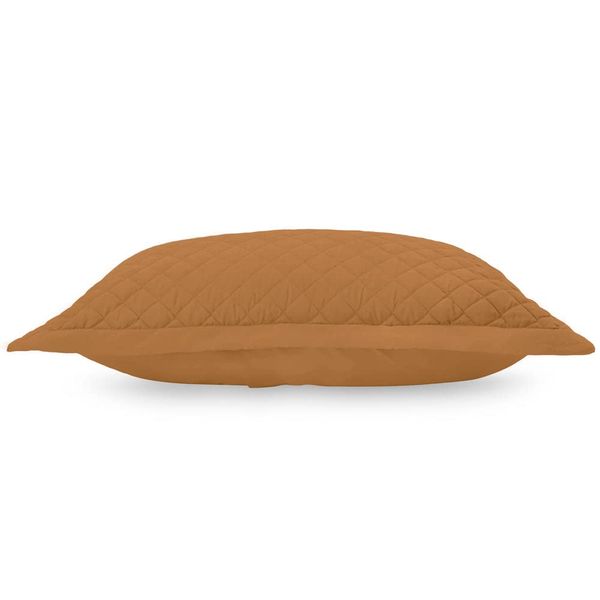 Jennifer Adams Microfiber Diamond Quilted Sham (Clay, Standard)