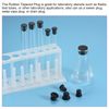 sourcing map Rubber Solid Plug Soft Flexible Stopper for 11-12mm Hole Black 3Pcs