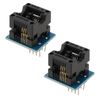 YINETTECH 2PCS SOP8 SOIC8 SO8 SOP8 to DIP8 Programming Adapter IC Socket Converter Module Programmer Adapter 24 * 20mm Socket Converter 150mil
