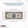 50 BCW Regular Currency Banknotes Sleeves Modern US Size Notes Holder Semi Rigid