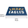 Emory University Eagles Logo Square Ceramic Coasters, Set of 2, 3.9", Cork Base