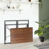 39" Folding Computer Desk Writing Study Desk Laptop Table for Home Office Brown
