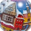 SIKORA K08-87 Winter Village Glass Bauble Christmas Bauble Interior Glass Painting Diameter 7.5 cm