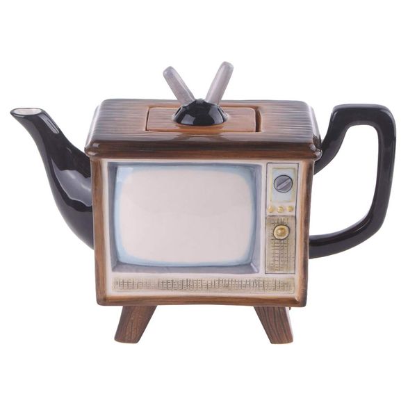 Blue Sky Ceramics Television Teapot, Multi (14449)