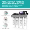 Upgrade SimPure WP2-400GPD 8-Stage UV Alkaline pH+ Reverse Osmosis Water System