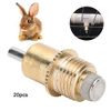 20Pcs Automatic Nipple Drinker Waterer Drinker Rabbit Water Feeder Nipple Copper Head Rabbit Drinking Fountain