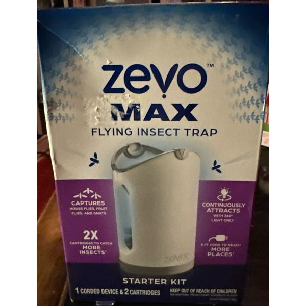 Zevo MAX Flying Insect Trap, Captures Houseflies, Fruit Flies, and Gnats